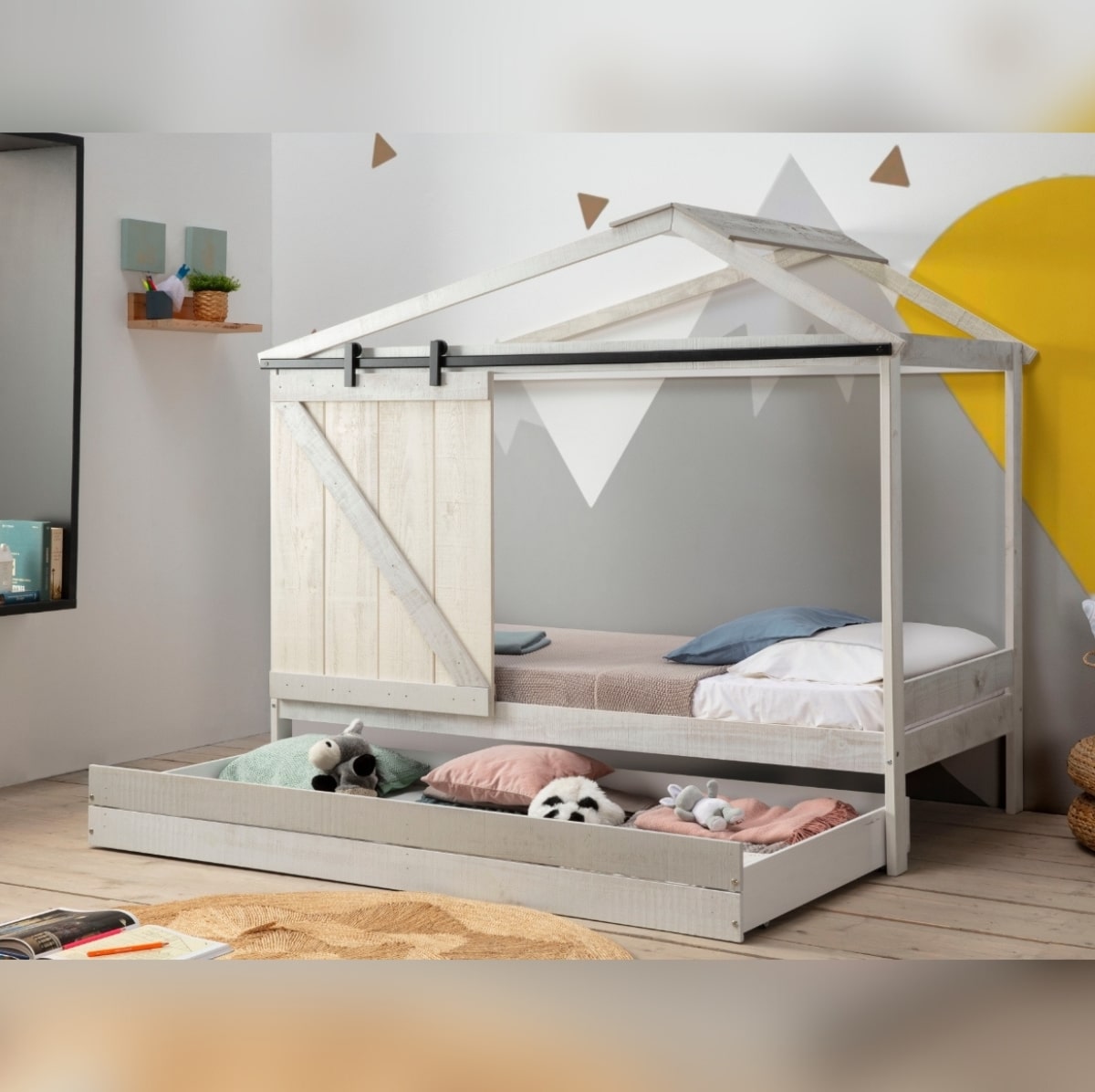 cama cabaña con cajon